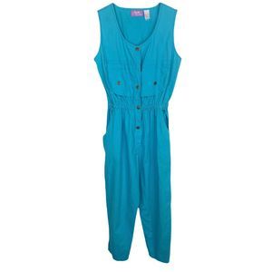 Vintage 90’s South Beach Blue Sky Jumpsuit - Project Piece - Size Medium
